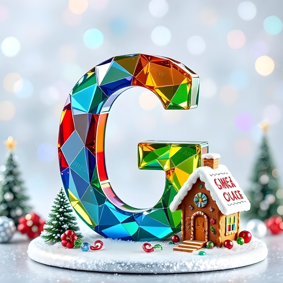 Letter G printable wall art