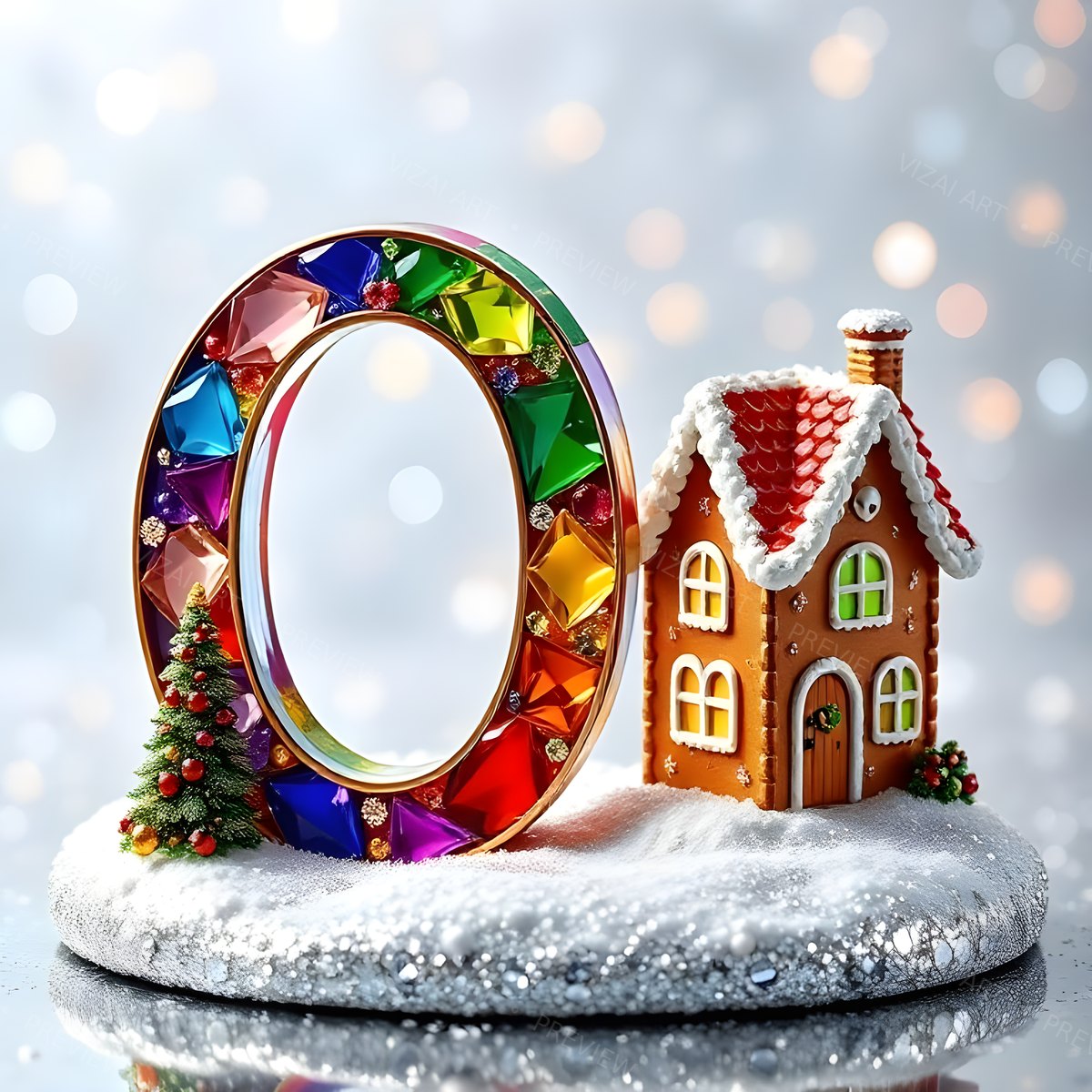 Letter O printable wall art