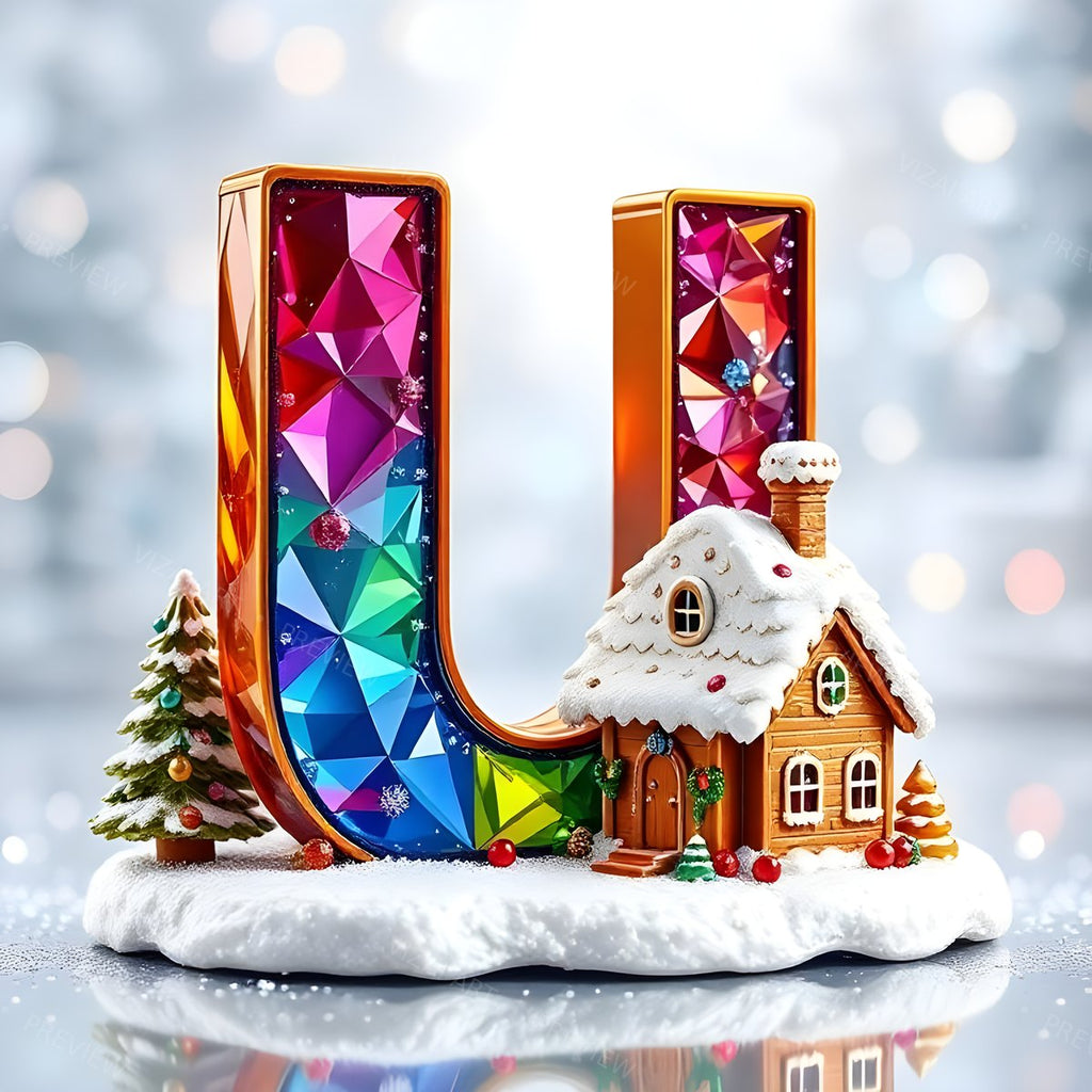 Letter U printable wall art