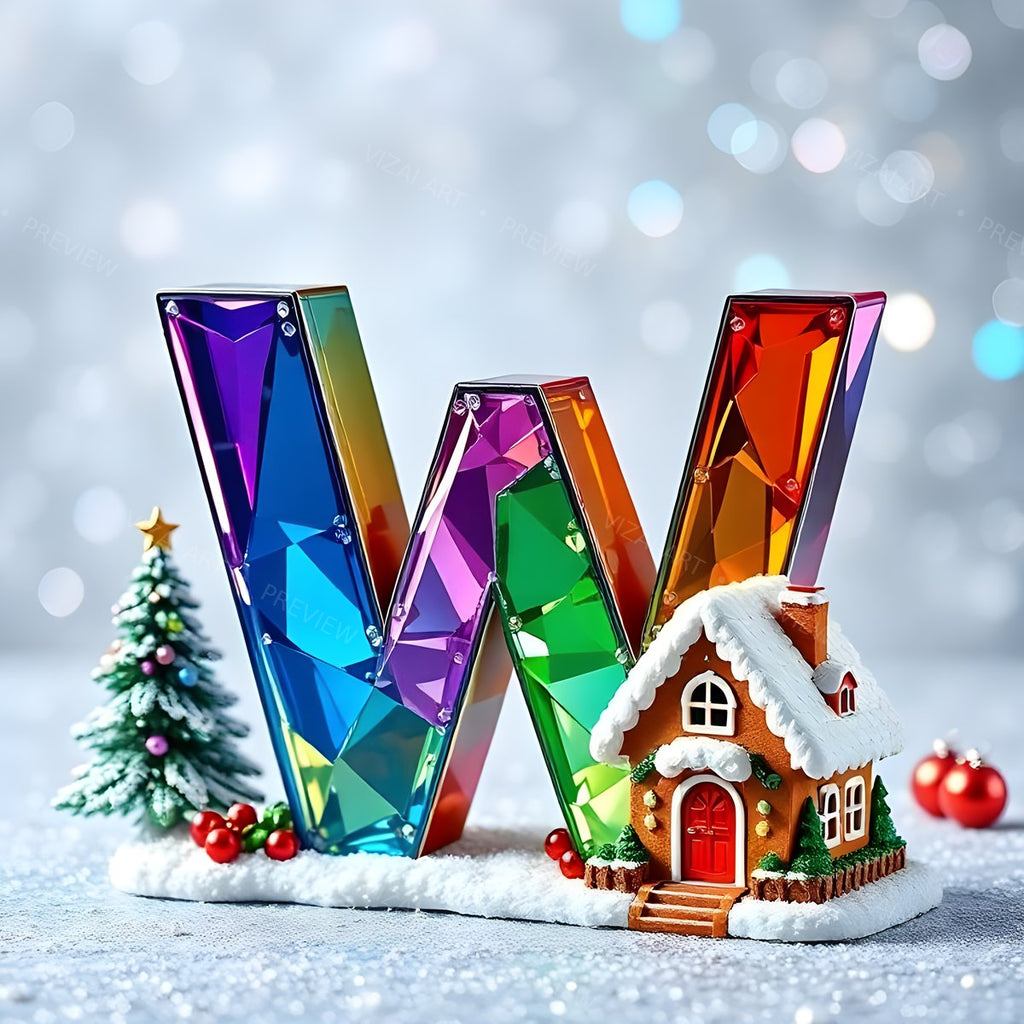 Letter W printable wall art