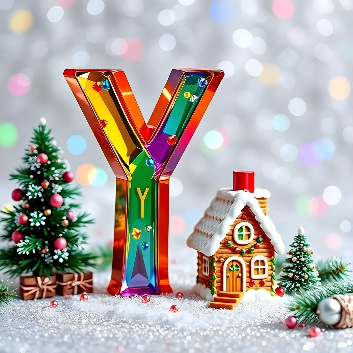 Letter Y printable wall art