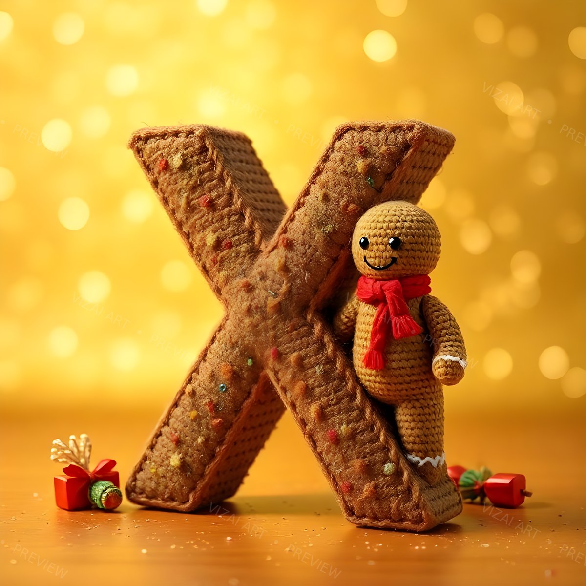 Letter X printable wall art