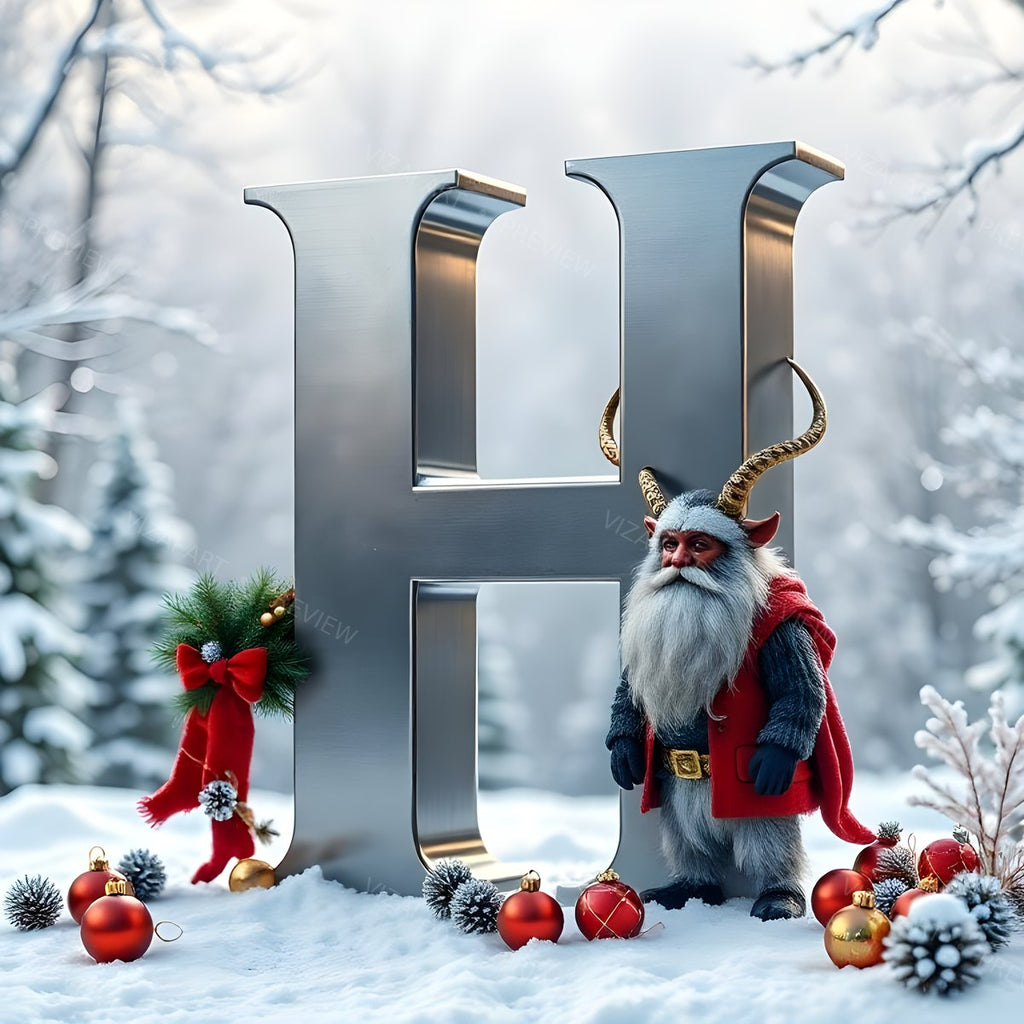 Letter H printable wall art