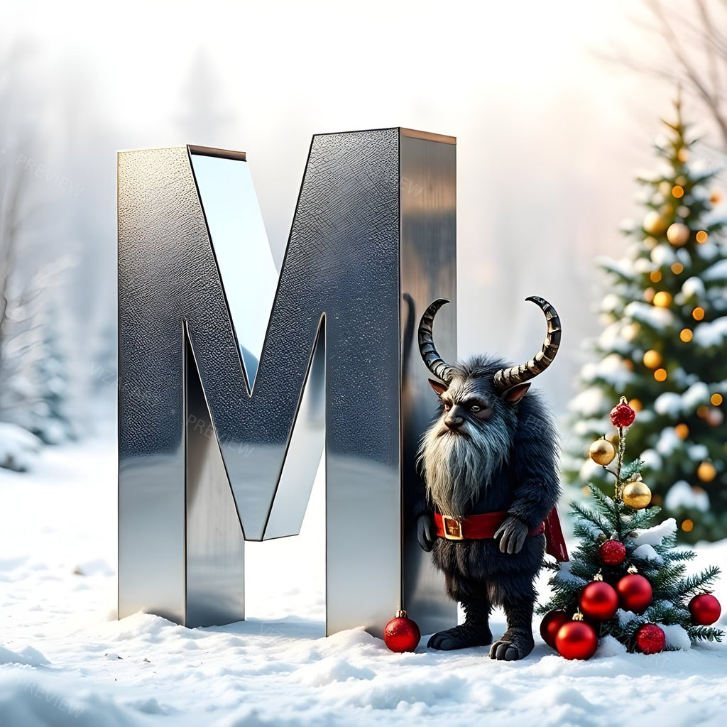 Letter M printable wall art