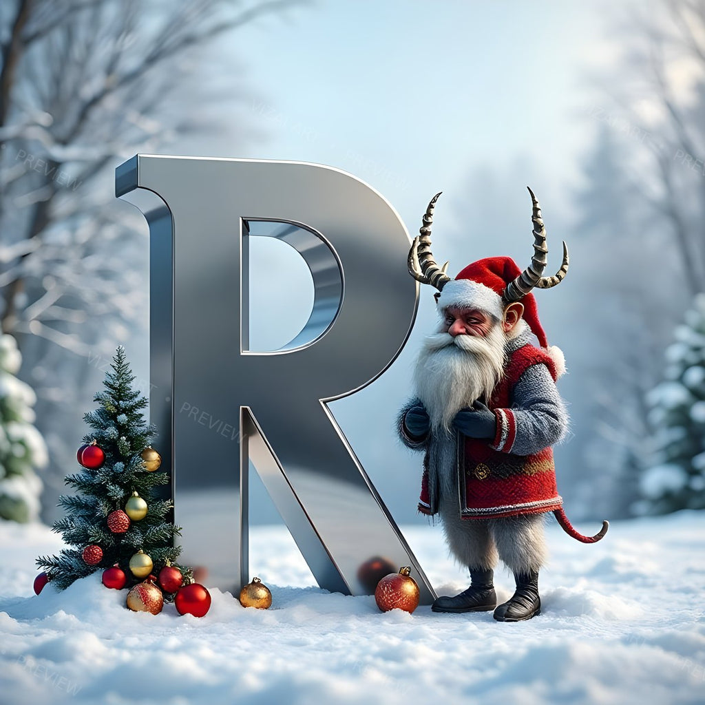 Letter R printable wall art