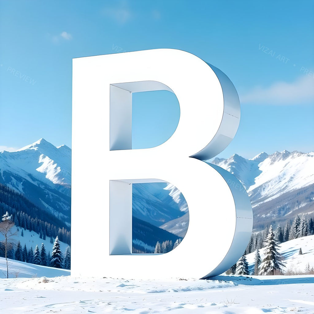 Letter B printable wall art
