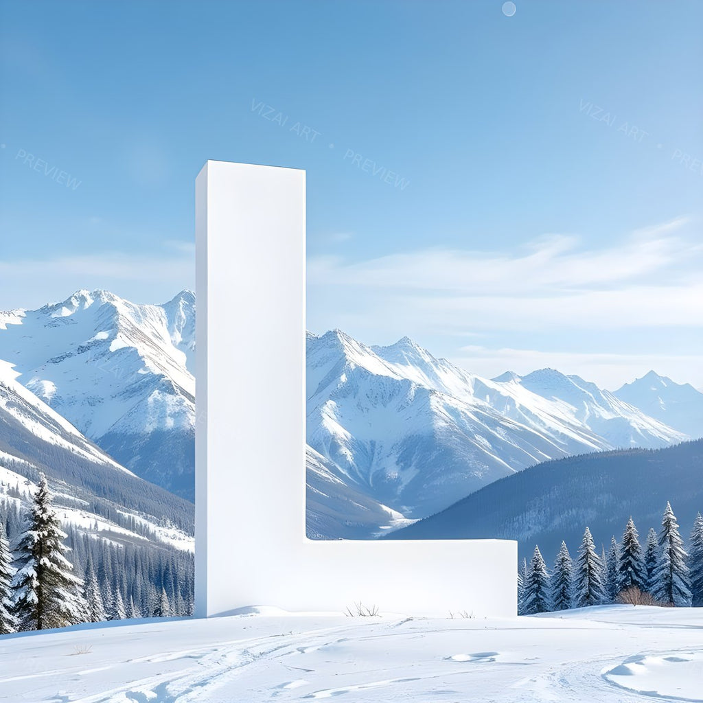 Letter L printable wall art