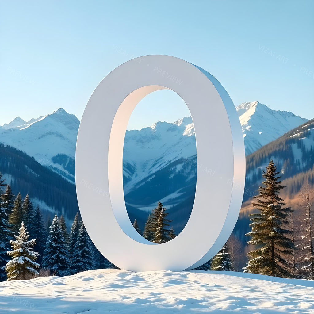 Letter O printable wall art