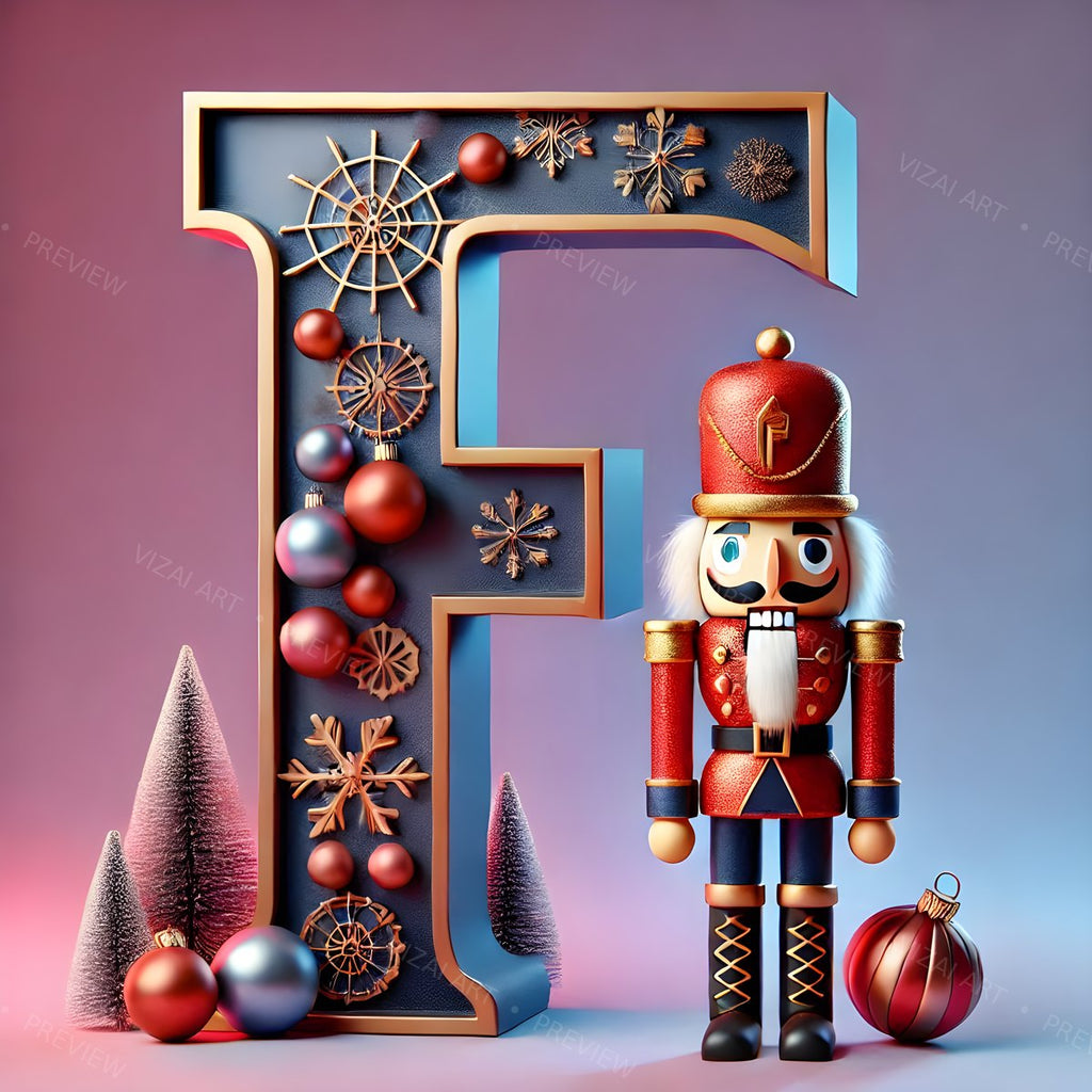 Letter F printable wall art