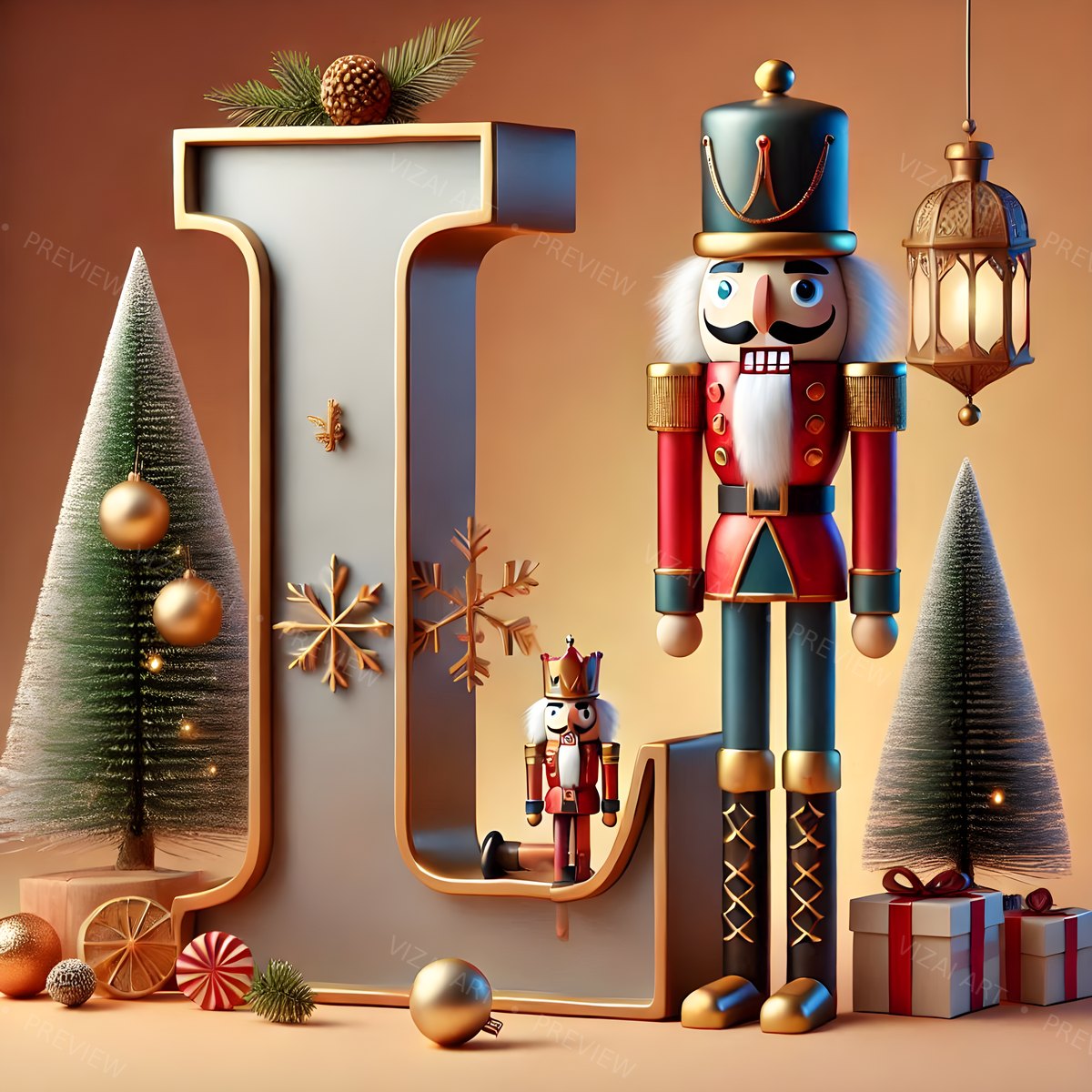 Letter L printable wall art