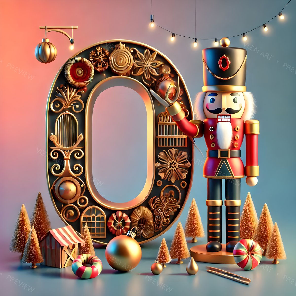 Letter O printable wall art