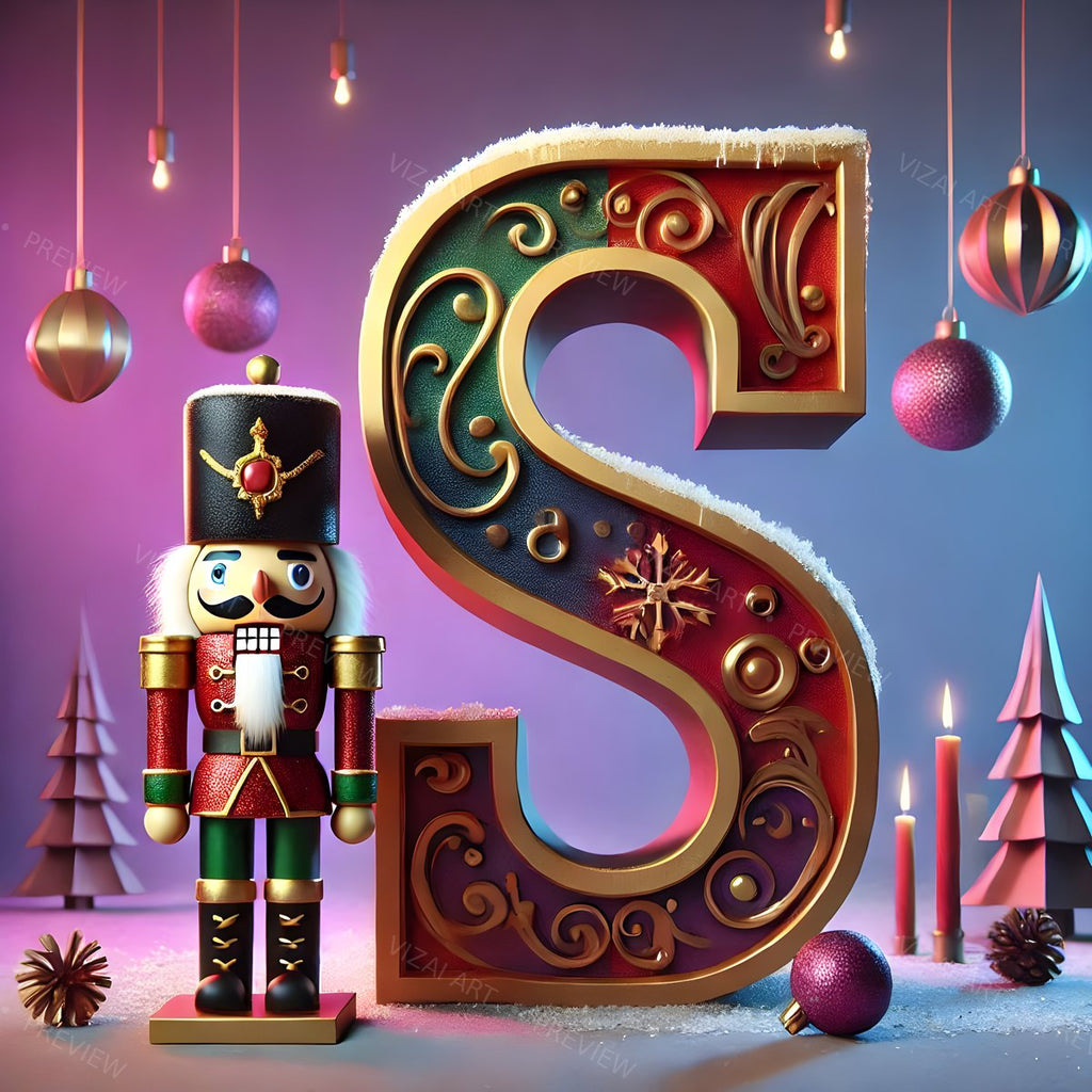 Letter S printable wall art