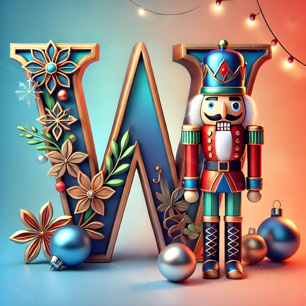 Letter W printable wall art