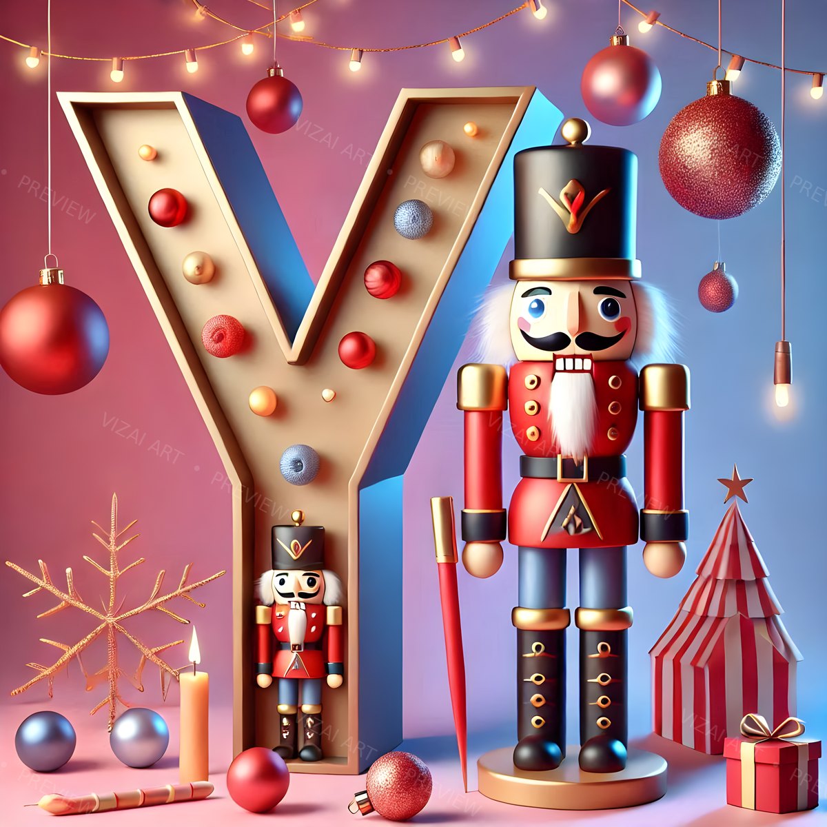 Letter Y printable wall art