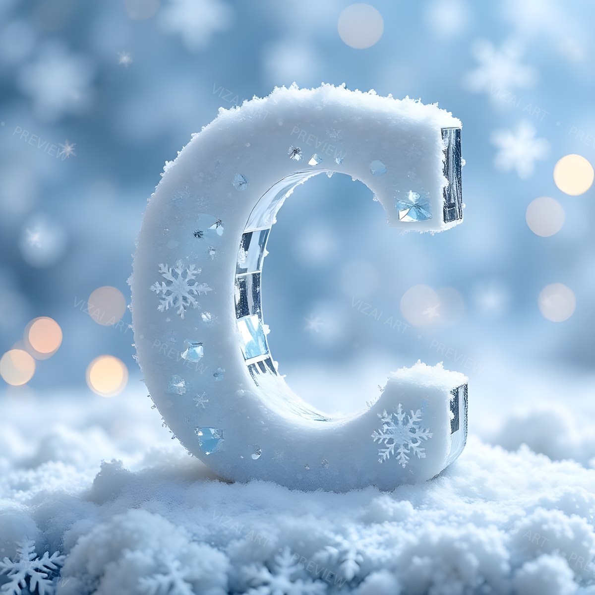 Letter C printable wall art