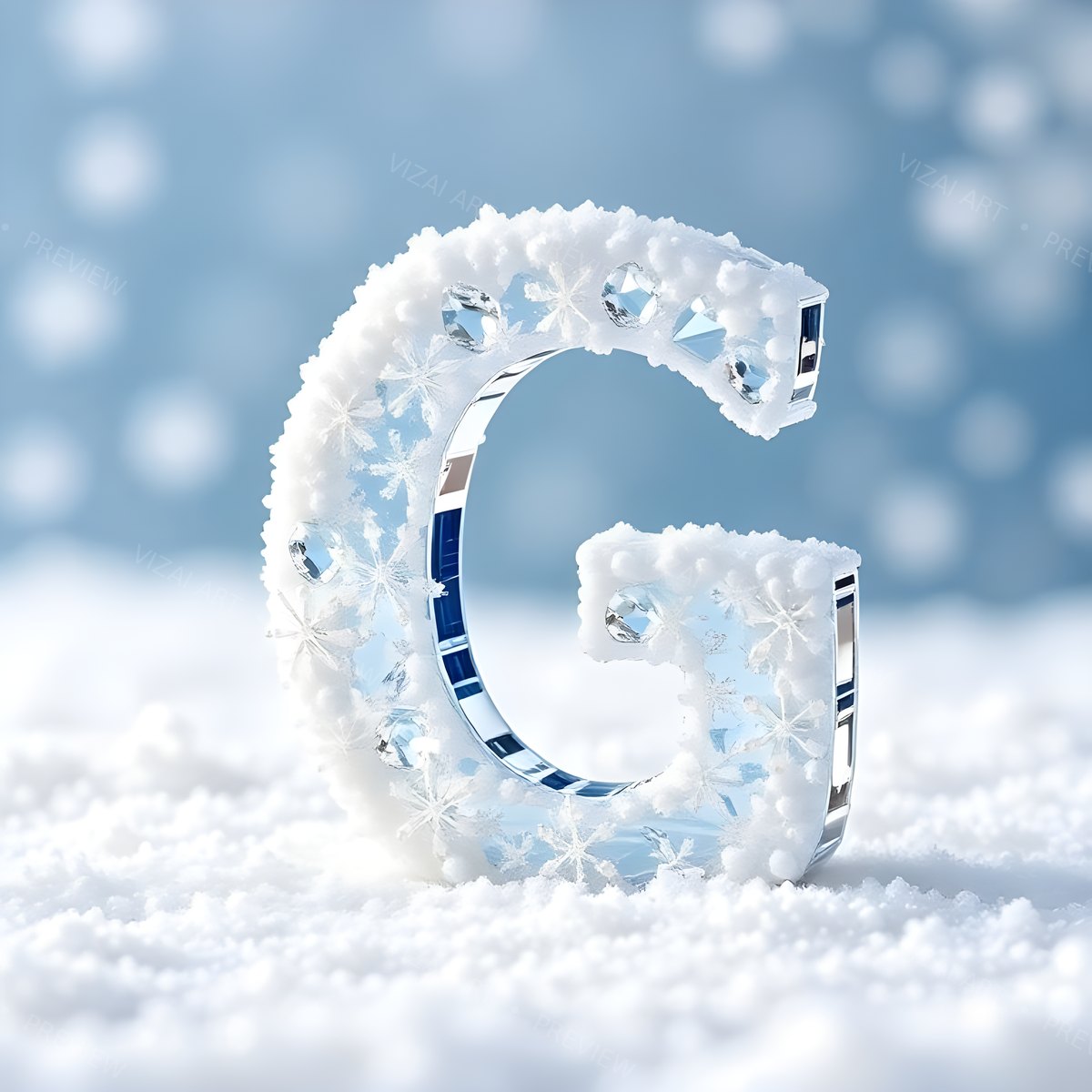 Letter G printable wall art