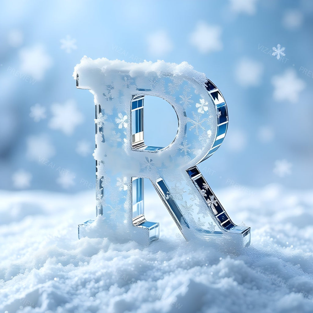 Letter R printable wall art