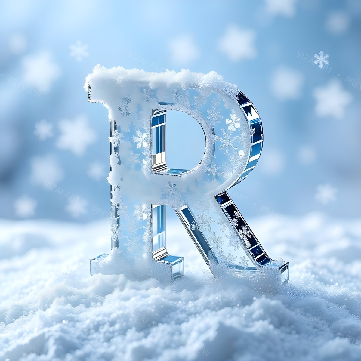 Letter R printable wall art
