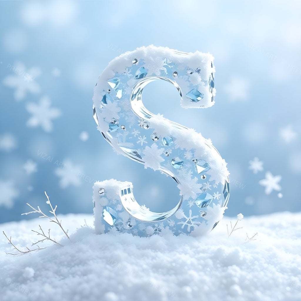 Letter S printable wall art