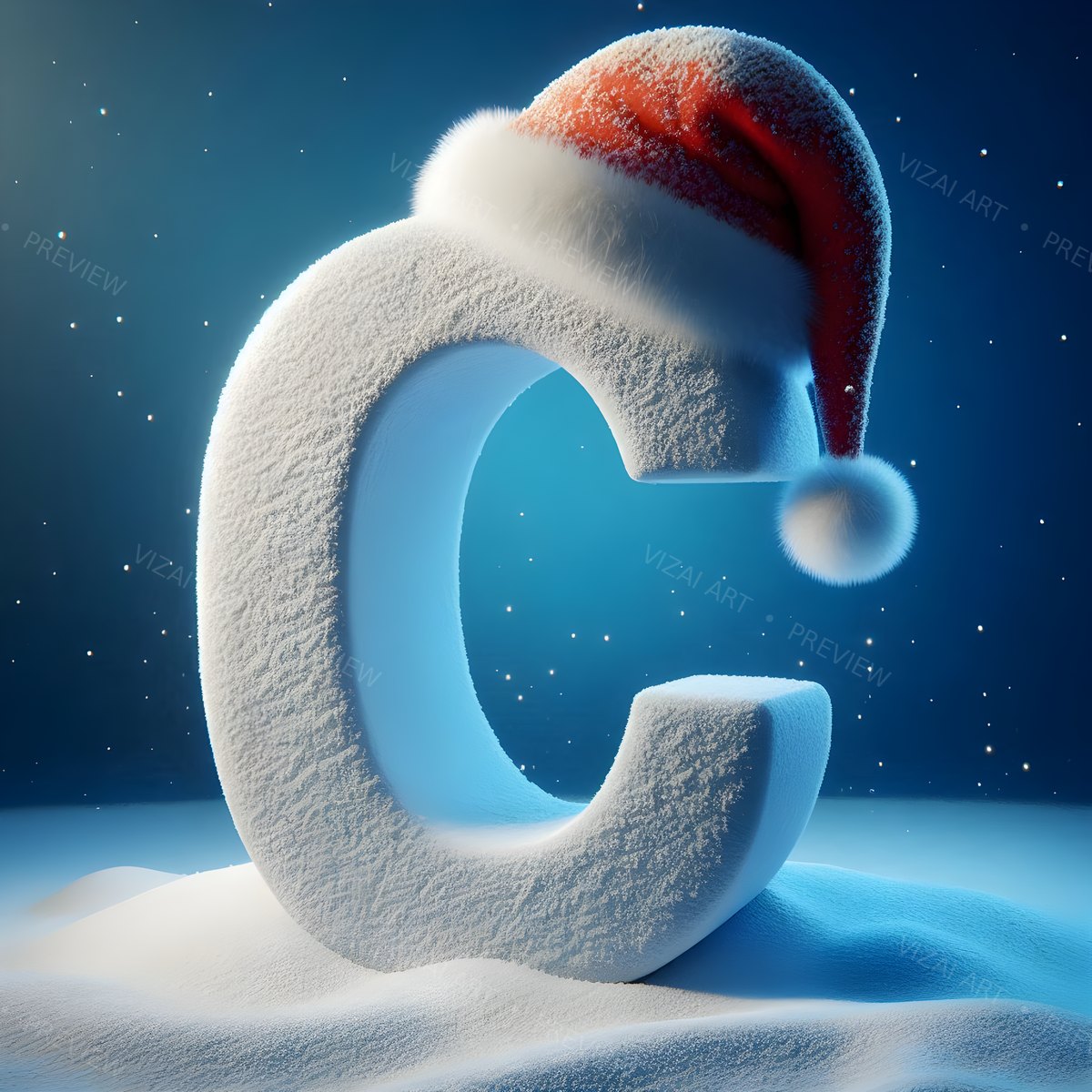 Letter C printable wall art