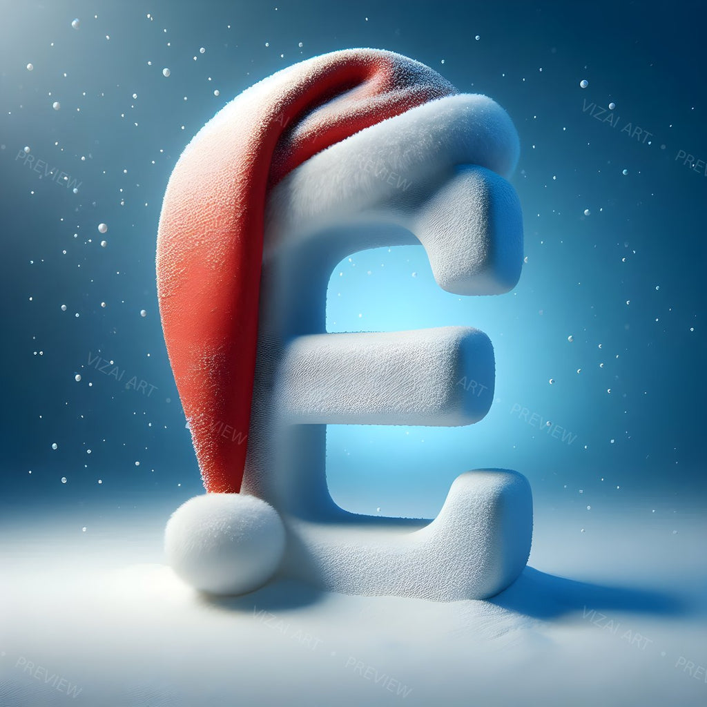 Letter E printable wall art