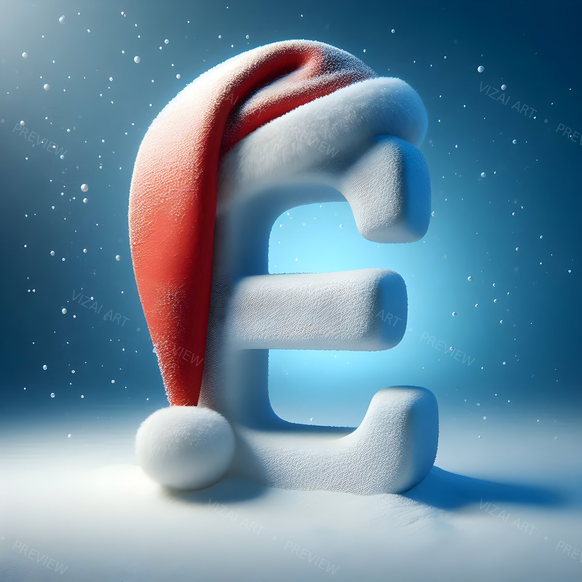 Letter E printable wall art