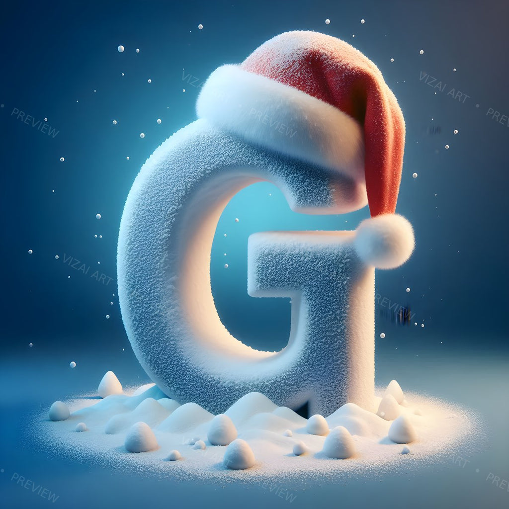 Letter G printable wall art