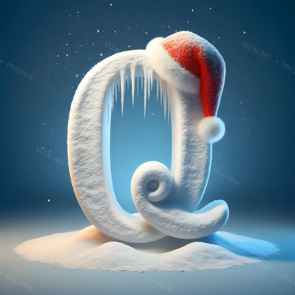 Letter Q printable wall art