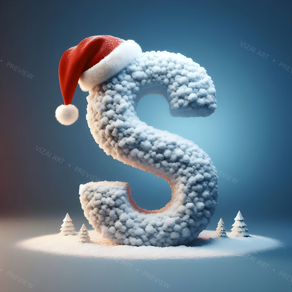 Letter S printable wall art