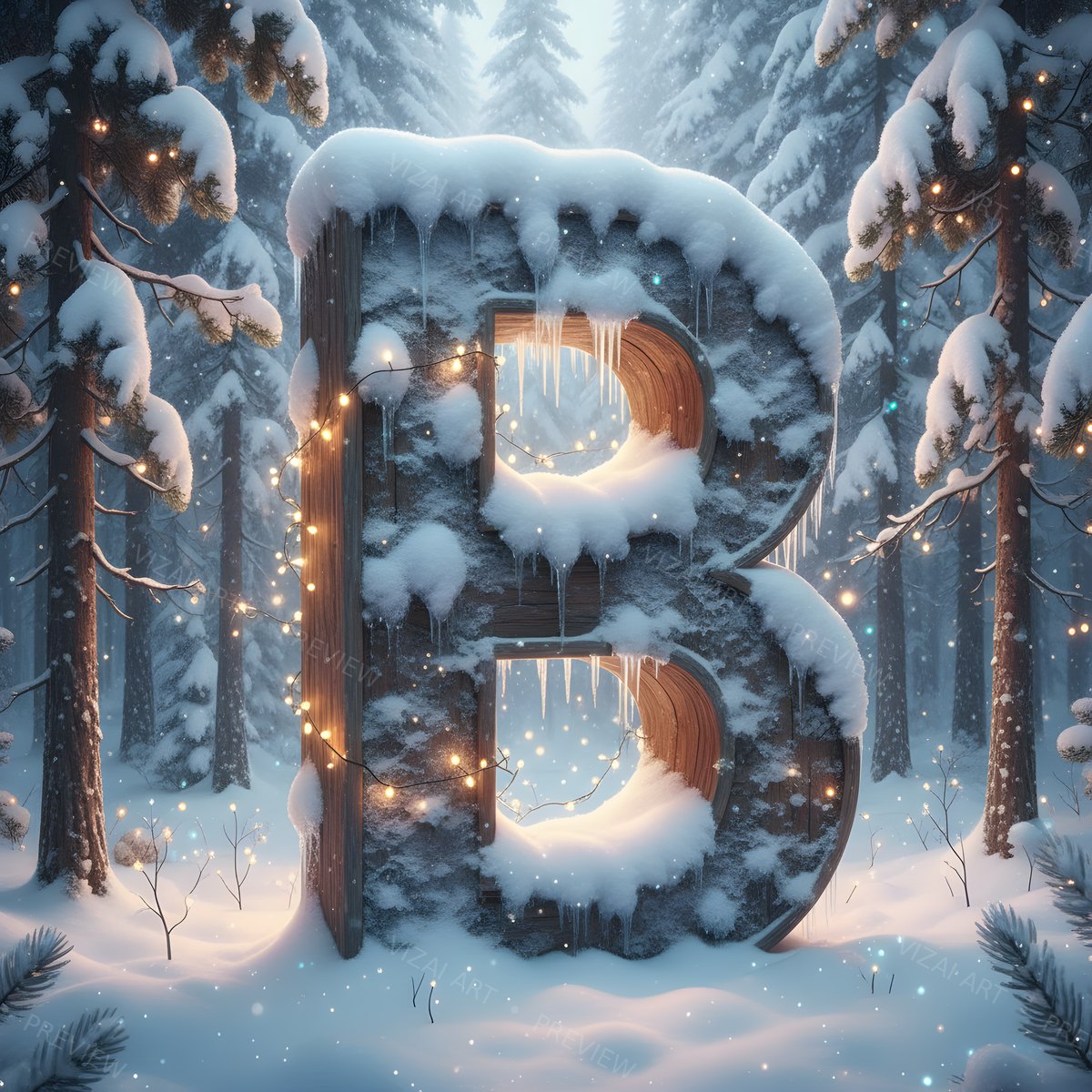 Letter B printable wall art