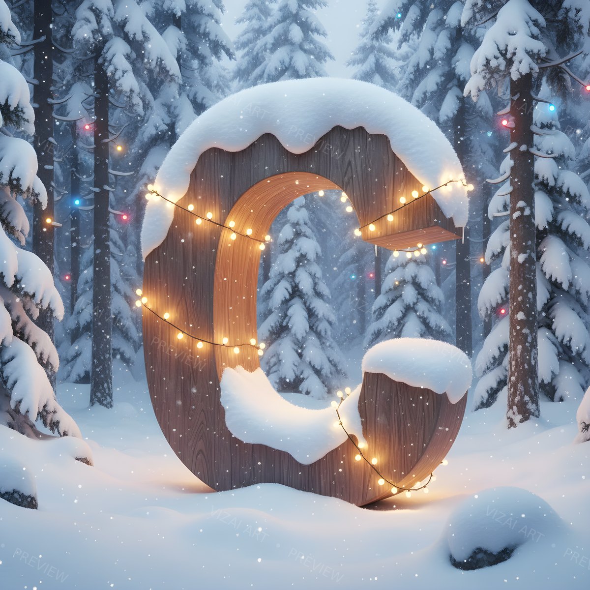 Letter C printable wall art