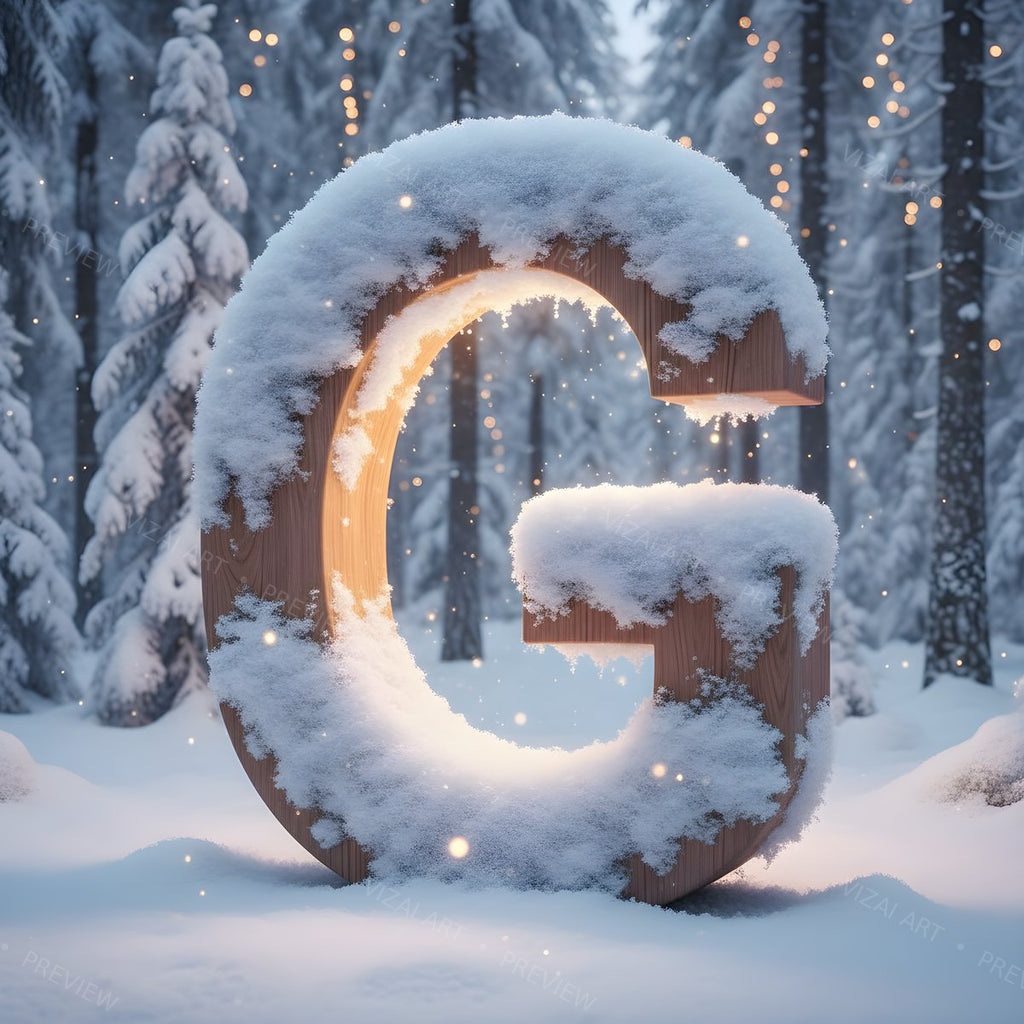 Letter G printable wall art