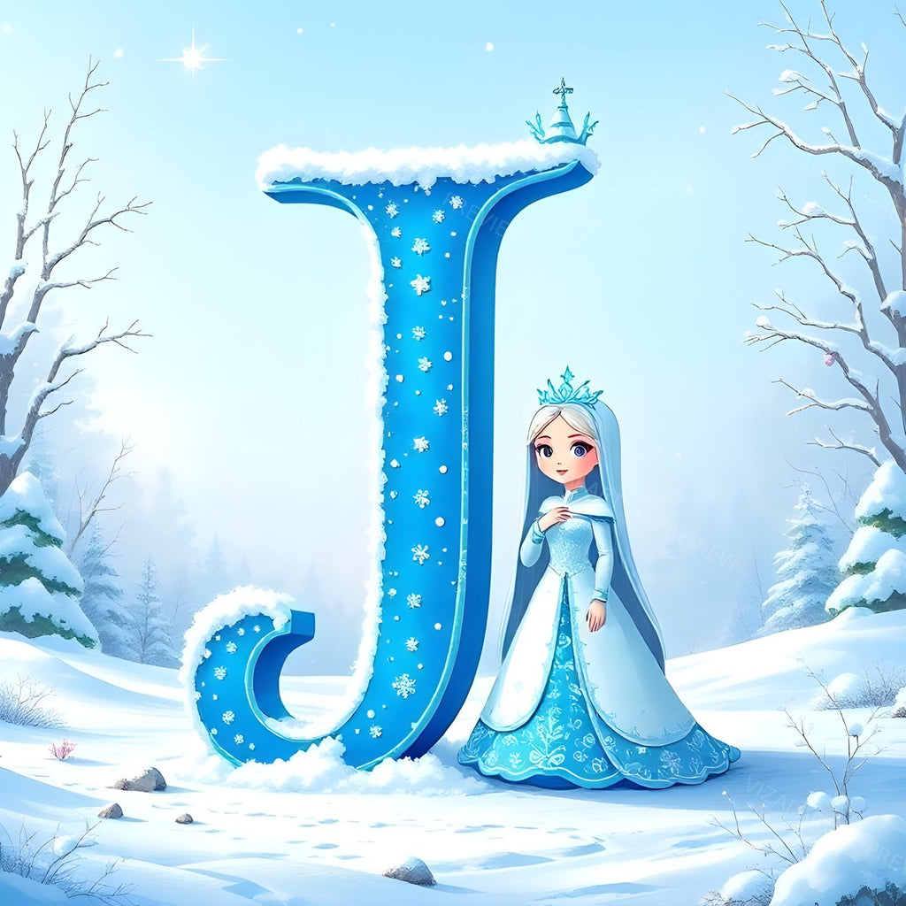 Letter J printable wall art