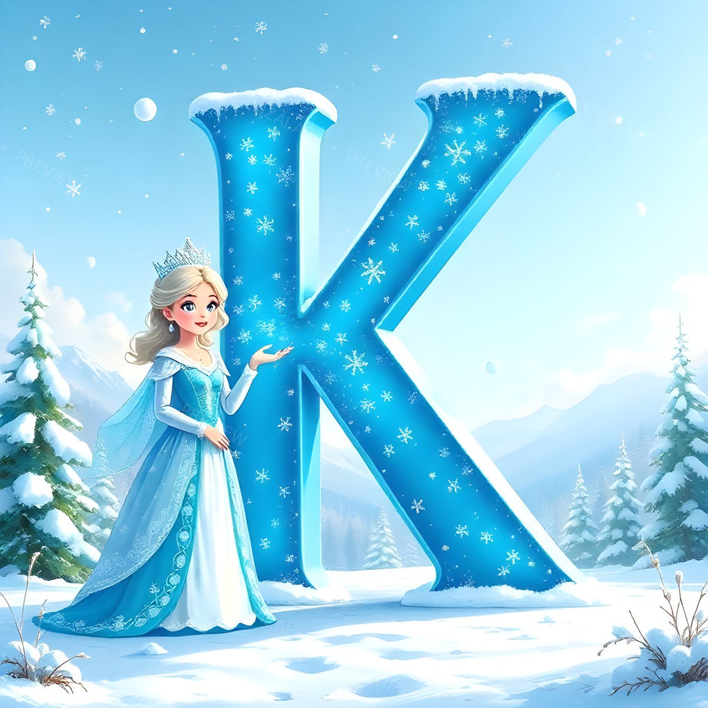 Letter K printable wall art