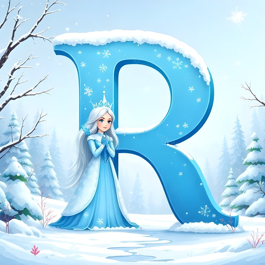Letter R printable wall art