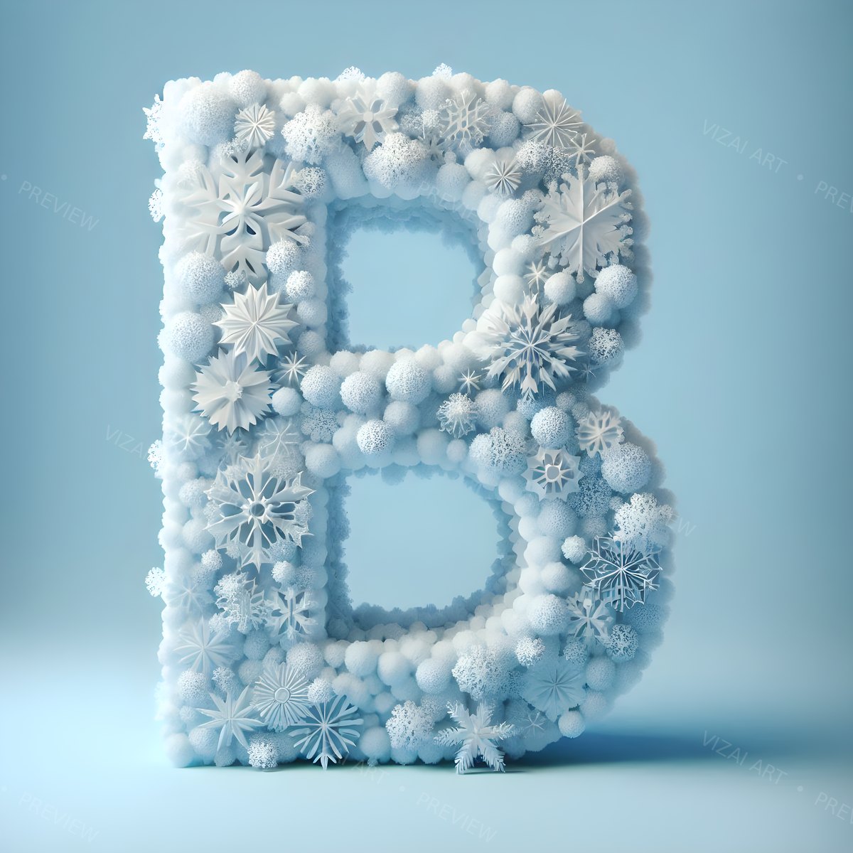 Letter B printable wall art