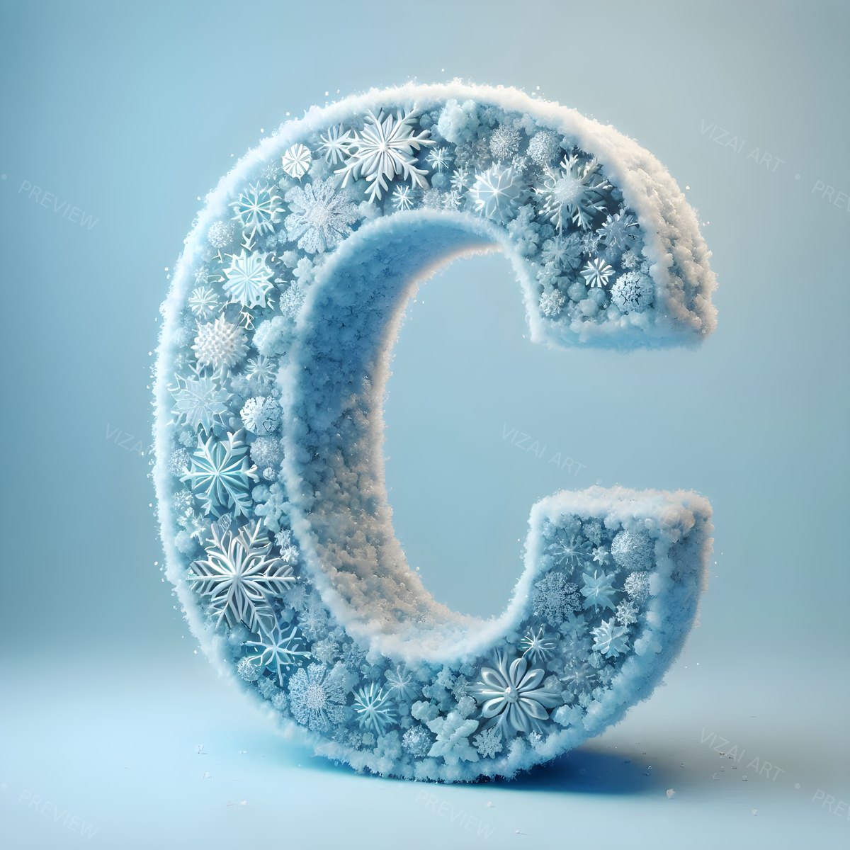 Letter C printable wall art