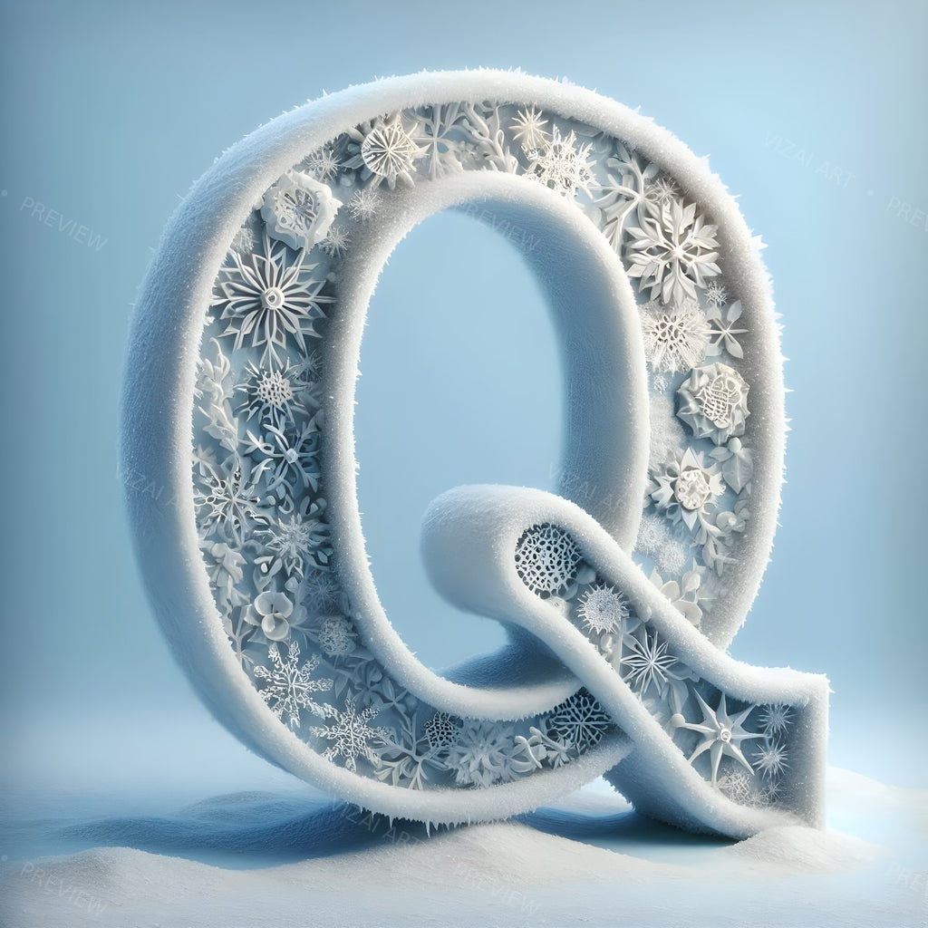 Letter Q printable wall art