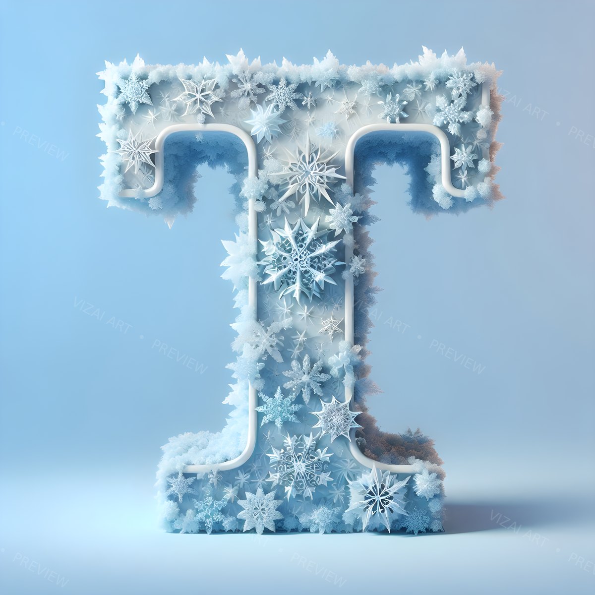 Letter T printable wall art