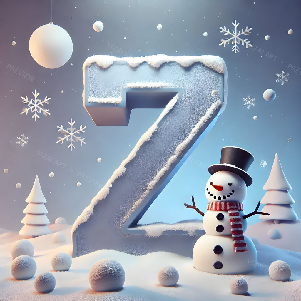 Letter Z printable wall art