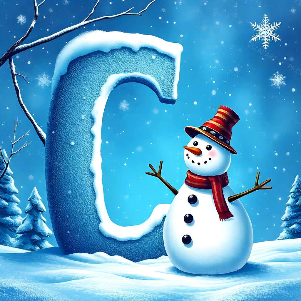 Letter C printable wall art