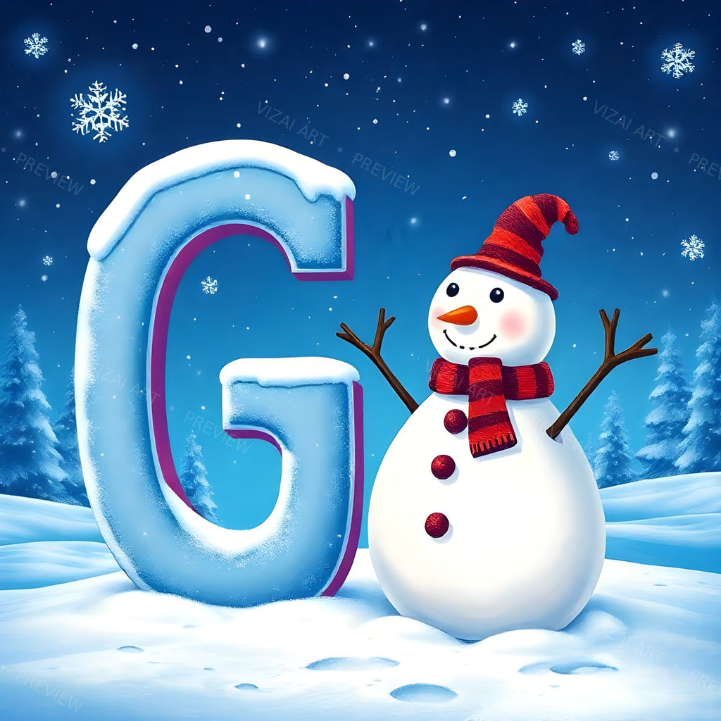 Letter G printable wall art