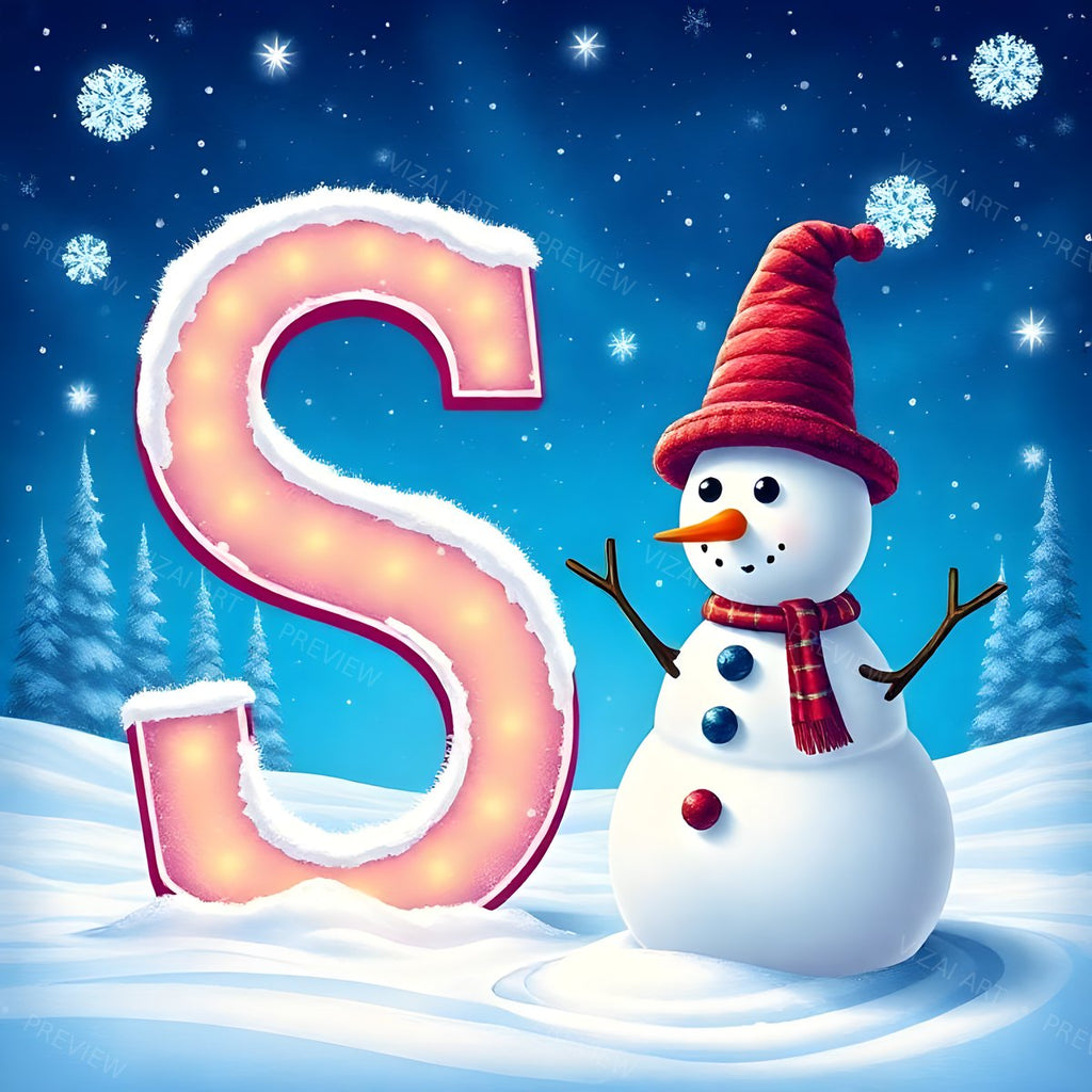 Letter S printable wall art