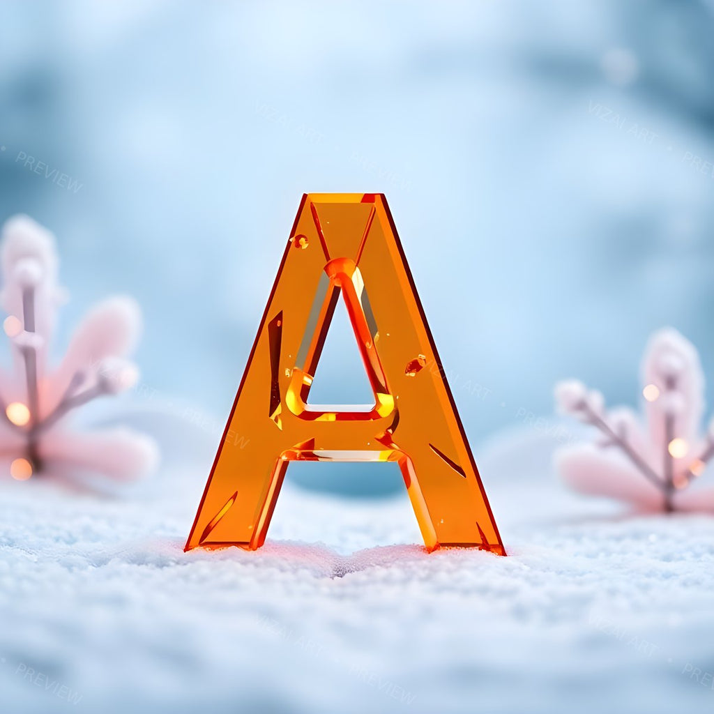 Letter A printable wall art