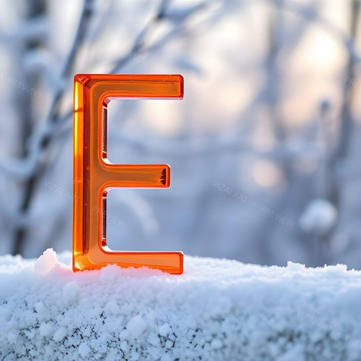 Letter E printable wall art