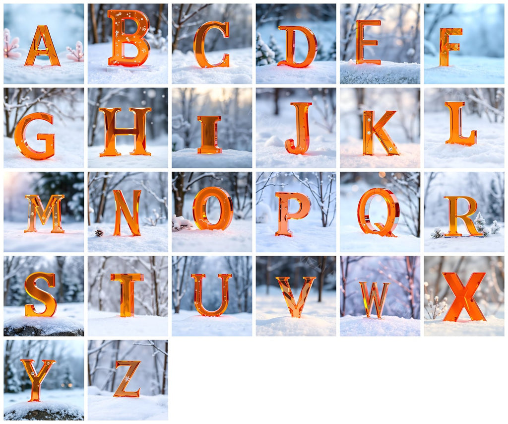 Complete A-Z alphabet grid preview
