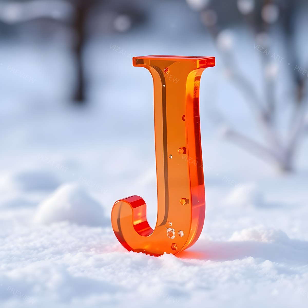 Letter J printable wall art
