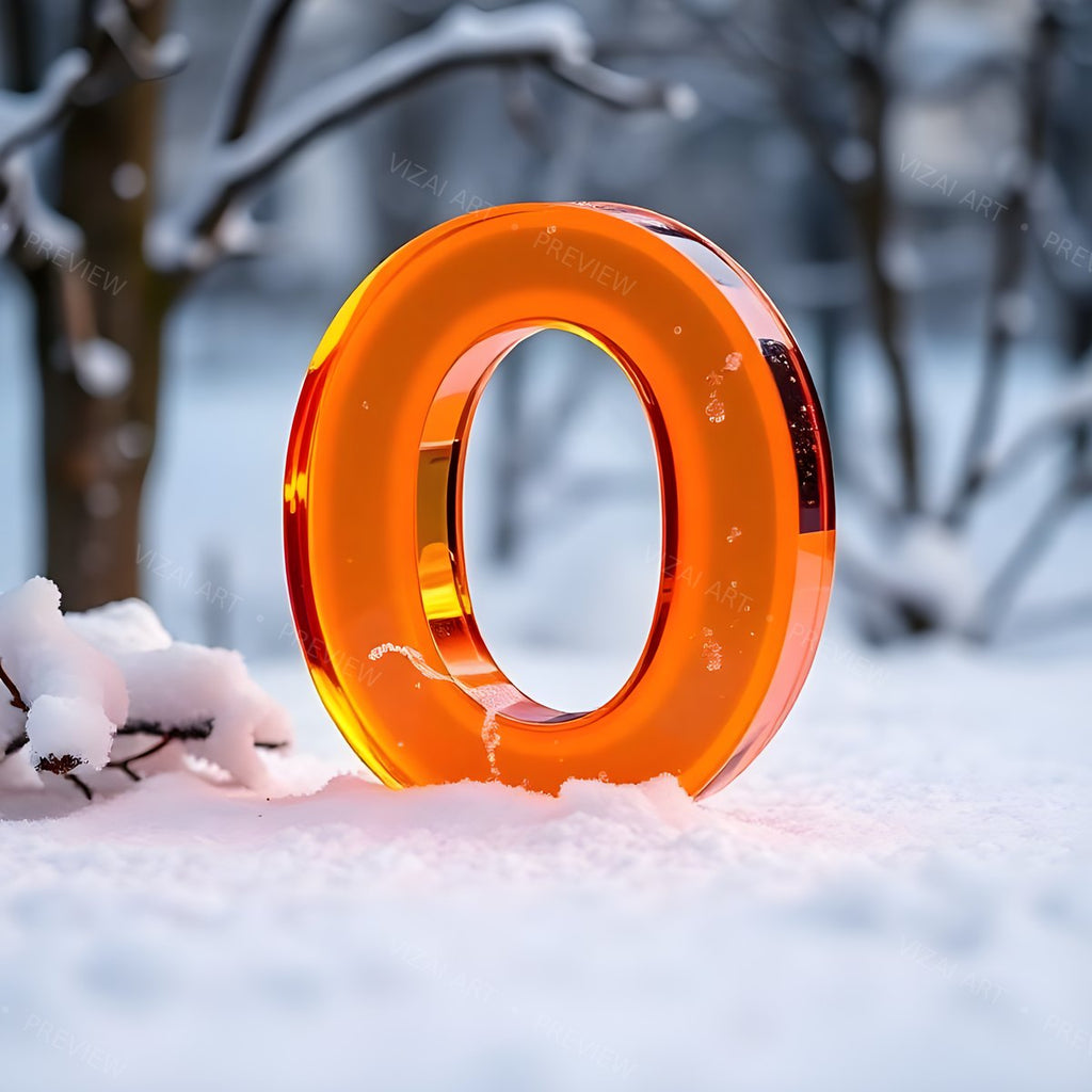 Letter O printable wall art