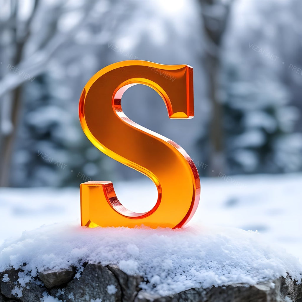 Letter S printable wall art