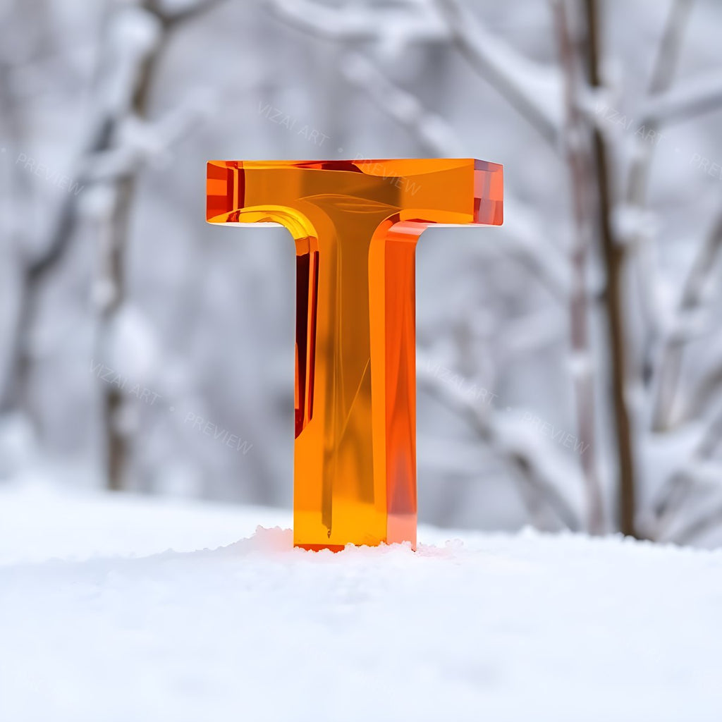 Letter T printable wall art